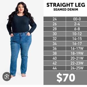 LuLaRoe Seamed Denim ..NWT ordered the wrong size